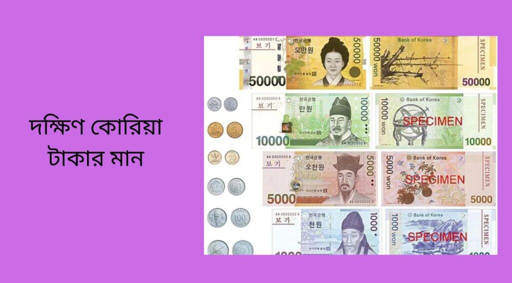 দক্ষিণ কোরিয়া টাকার মান