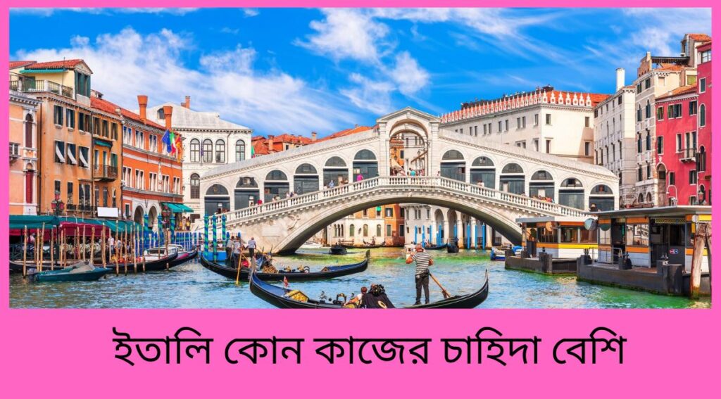 ইতালি কোন কাজের চাহিদা বেশি