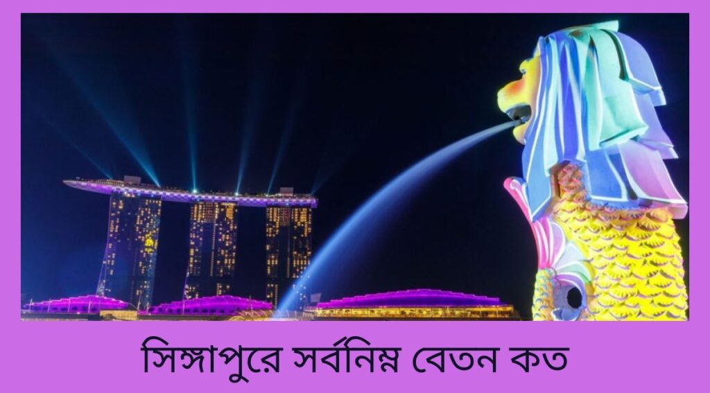 সিঙ্গাপুরে সর্বনিম্ন বেতন কত